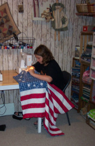 how to sew an American flag quilt