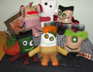 handmade cute little monster dolls